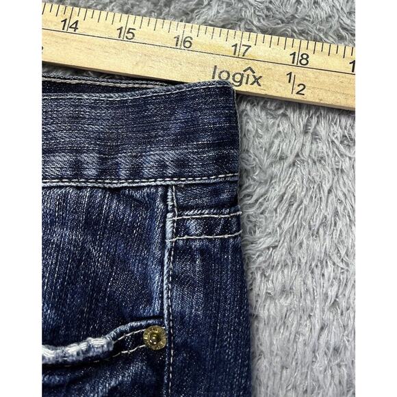 7 Seven For All Mankind Women Bootcut Jeans Western Size 31 (10) Distressed - Picture 5 of 9